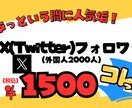 格安でX（Twitter）フォロワー増やします 最安値！Xのフォロワー２０００人増加させます！ イメージ1