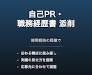 転職の自己PR・職務経歴書を添削します 採用担当の目線で書類を添削します イメージ1