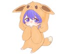 アイコンやイラストや夢絵も描きます 等身からミニキャラまで描きます イメージ3