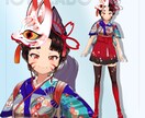 Vtuber3D「頭のみ」「頭＋体のみ」制作します 簡単にお着替え可能なVRoidでVtuber活動しませんか？ イメージ3