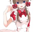 即納3日！：アニメ塗りで可愛いイラスト提供します 条件によって即納品可能！可愛いきらきらしたイラストです♡ イメージ1