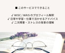 心理士がWISC・WAISの結果を解釈いたします 実施件数200件以上！日常的に支援方策を立てている心理士です イメージ6