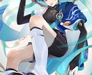 キャラクターイラスト作成いたします 顔から全身全ておまかせください！ イメージ5