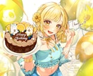 パッと目を惹くときめくようなイラストを制作致します YouTubeや配信用サムネイル、返礼品等描かせて頂きます！ イメージ2