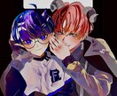 SNSアイコン、二次創作、夢絵、一枚絵を承ります 配色を大切に一つ一つ丁寧な線を描いていきます イメージ1