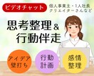 対話と行動伴走でひとり仕事の前進をサポートします アイデア壁打ち、行動計画、フィードバックや励ましで貴方を応援 イメージ1