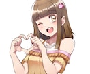 SNS用のキャラアイコンを制作します 美少女絵から似顔絵まで様々なイラストを奇麗に仕上げます！ イメージ2
