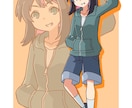 キャラクター立ち絵を制作いたします シンプルな塗りの全身立ち絵です。 イメージ1
