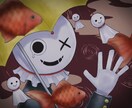ポップかつ少し不気味なアイコン描きます ポップ極振りなアイコンも不気味に極振りなアイコンも可能です！ イメージ5