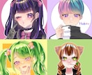 華やかで目を引くアイコン作成します 女の子から男の子まで！丁寧に作成します！ イメージ1
