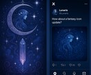 幻想アイコン構成をお手伝いします 月・星・魔法の世界観を構成からサポート イメージ3