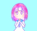 宇宙色に染まった女の子のアイコン描きます キラキラ輝くゆめかわいいアイコンを描かせていただきます！ イメージ2