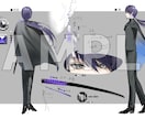 オリジナルキャラ三面図描きます 頭の中のオリジナルキャラを可視化✨ イメージ1