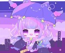 商法利用OK◆カラフルなミニキャラ描きます 周りの小物、ちょっとした背景付き イメージ3