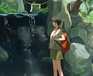 背景付き人物イラスト制作します 楽曲ジャケット、書籍の表紙、動画サムネ、ヘッダーなどに！ イメージ6