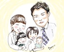 アイコンにも◎水彩タッチの大人な似顔絵描きます 写真をもとに、手描き風デジタル水彩で描きます。贈り物にも◎ イメージ1