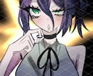可愛くてダークなイラスト制作します SNSアイコン、腰上・膝上イラストを制作します！ イメージ3
