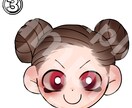 ちびキャライラストアイコン作成承ります 3つの絵柄からSNS用ちびキャライラストアイコンを作成します イメージ4