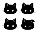 モノトーンな黒猫のイラスト描きます SNSのアイコンなどにも使用可能です イメージ3