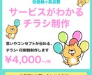 サービスがわかるチラシ制作いたします 思いやコンセプトが伝わる、チラシ・印刷物を制作いたします イメージ1