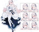 VTuber立ち絵、キャラデザ描きます オリジナル衣装であなたの可愛いを引き出します！ イメージ2