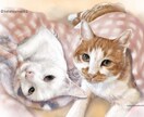 ペット肖像画【犬・猫さん全身】をお描きします 修正無制限で写真以上の存在感。A3額装配送・画像データ提供 イメージ6