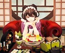 背景込の全身一枚絵★用途に沿ってイラスト制作します 個人観賞・装画・MV・Vtuberイラスト・スチルイラスト イメージ1
