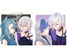 ハイクオリティなペア画お描きします ハイクオリティなペア画お描きします！カップル絵、夢絵など イメージ5