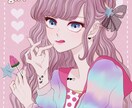 キュートな女の子のSNSアイコンヘッダー制作します ワクワクする可愛い女の子のイラスト描きます！ イメージ10