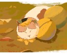 美しい雰囲気を差し上げます 背景だけじゃなくて、キャラと背景を組み合わせて描くことです。 イメージ10