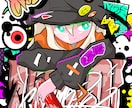 ポップでかっこかわいいイラスト描きます キャラクター×グラフィティの一枚絵 イメージ4