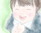 商用OK◆小さいお子様の似顔絵描きます 乳児〜保育園・幼稚園くらいのお子様の線画の似顔絵です イメージ1