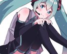かわいいイラスト描きます アイコン、ヘッダー、サムネ、一枚絵、他、お描きします！ イメージ1