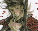 甲冑画を水彩で精密にお描きします サムネ、装画、挿絵などお届けします イメージ3