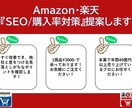 Amazon・楽天『SEO/購入率対策』提案します すぐ改善できる！他社と差をつける見落としがちなポイントを確認 イメージ1