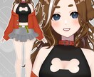 Live2Dモデル制作すべて一括で承ります 男女幅広いキャラデザが可能！美麗モデルが格安価格で！ イメージ10