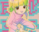 ドット絵風のかわいい女の子のイラストをかきます とびきりかわいい女の子のイラストをカラフルに細かく描きます！ イメージ8