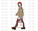 頂いたリクエストを元にイラストを作成致します オシャレでスタイリッシュな雰囲気を好む方！ イメージ4