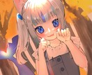 お客様のオリジナルキャラクターで一枚絵を描きます ツヤ感のある華やかなイラスト制作をします♪ イメージ2