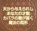 生命の樹で描くあなたの設計図お渡しします 宇宙の情報がもたらす魂のエネルギーを生命の樹に当てはめます イメージ1
