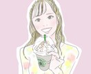 女性らしいイラスト・似顔絵描きます あなたがなりたいイメージの女性にイラストでなりましょう！ イメージ2