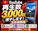 Youtubeの再生数を3,000回増やします おすすめ欄に載りやすく！安心の60日間の補填保証付きです。 イメージ6