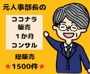 ココナラでサービスを売るサポートを1カ月間します 総販売⭐1500件超⭐元人事部長が実践するココナラで稼ぐ極意 イメージ1