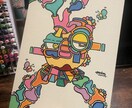 お客様とコラボして世界に一つの絵画をお描きします syoboartのfaceシリーズを手に入れませんか？ イメージ1