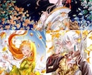 物語や世界観のある、一枚絵お描きします 和風で儚いイラストが得意です。商用利用ok イメージ10