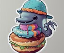 かわいいイラスト制作します 印刷したらステッカーにもなるイラストを作成してます イメージ2