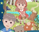 可愛い子どもイラスト人物動物のイラスト描きます 挿し絵、子供向けグッズ★商用利用可 イメージ9