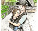 誇張しない＊水彩にがおえ描きます ナチュラルタッチなイラスト♪贈り物やおうちのインテリアに。 イメージ9