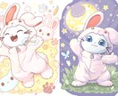 かわいい動物等の一枚絵を描きます お好きな動物やあなたのキャラクターの一枚絵が欲しい方へ イメージ2