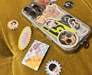 スマホケースやプレゼントにオリジナルシール作ります 世界にひとつ！コンビニ印刷セルフカットでたくさん使えます イメージ2